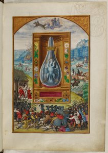 Ms Harley 3469, f.25 Pájaro de tres cabezas en matraz, el Cuarto Tratado, de 