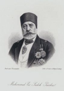Muhammad III as-Sadiq, Bey de Túnez (grabado) de German School