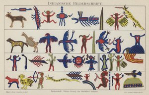 Pictogramas nativos americanos de German School