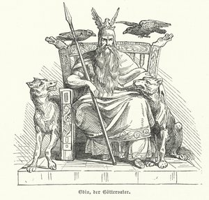 Odín, dios de la mitología nórdica de German School