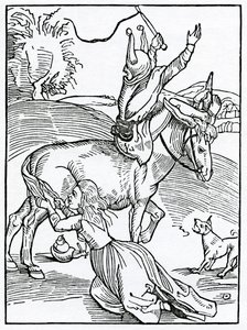 De gran ira, procedente de pequeña ocasión, ilustración de la traducción al inglés de Alexander Barclay de 