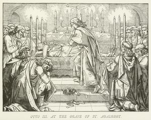 Otón III en la tumba de San Adalberto