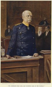 Otto von Bismarck durante un discurso en el Reichstag de German School