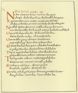 Página de la Paráfrasis del Evangelio de German School