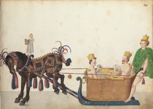 Carroza de desfile en desfile, c.1640