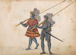 Desfile para un torneo, c.1640 de German School