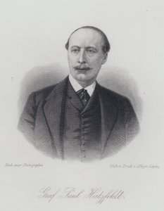 Paul von Hatzfeldt, diplomático y político alemán (grabado) de German School