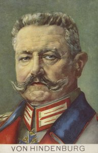 Paul von Hindenburg, mariscal de campo y político alemán