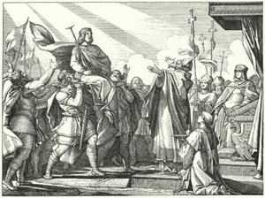 Pipino el Breve proclamado Rey de los Francos, 751 de German School