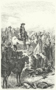 Pedro el Grande de Rusia en la Batalla de Poltava de German School