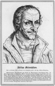Felipe Melanchthon (grabado) de German School