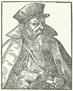 Philipp Nicodemus Frischlin, dramaturgo alemán (grabado) de German School