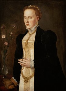Retrato de Philippine Welser de German School