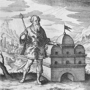 Filósofo heraldo del Musaeum Hermeticum de German School
