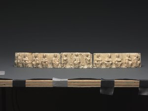 Placa de un altar portátil: Cristo y los Apóstoles, Valle del Bajo Rin, 1050-1100