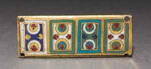 Placa de un santuario relicario, c.1170 de German School