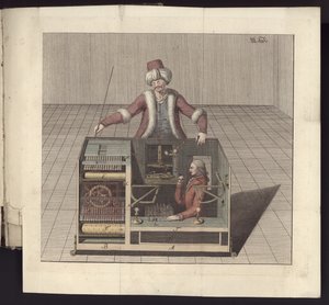 Placa III de Uber den Schachspieler des Herrn von Kempelen und dessen Nachbildung, Leipzig und Dresden: Joh. Gottl. Breitkopf, 1789