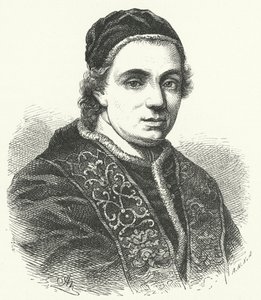 Papa Clemente XIV (grabado) de German School