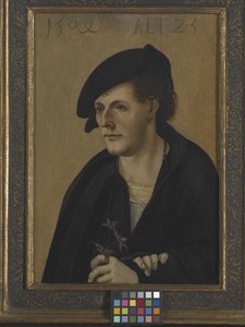Retrato de un joven (óleo sobre madera) de German School