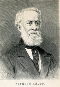 Retrato de Alfred KRUPP (1812-1887), industrial del acero alemán de German School