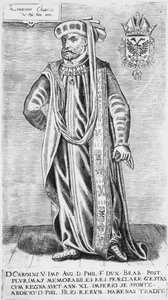 Retrato de Carlos V (1500-1558), Emperador del Sacro Imperio Romano de German School