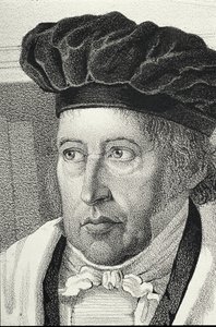 Retrato de Georg Wilhelm Friedrich Hegel (1770-1831) de German School