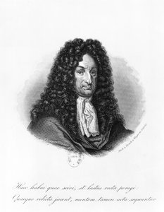 Retrato de Gottfried Wilhelm (1646-1716) Barón de Leibniz de German School