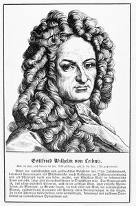 Retrato de Gottfried Wilhelm Leibniz (1646-1716) de German School