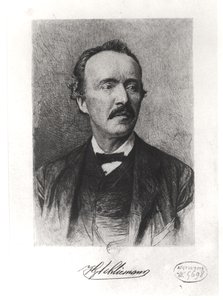 Retrato de Heinrich Schliemann de German School