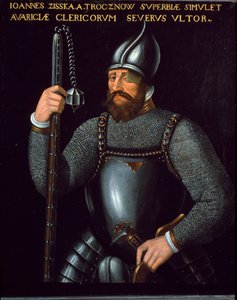 Retrato de Jan Zizka, Jefe de Guerra de los Husitas, siglo XVI de German School
