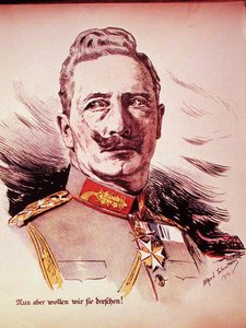 Retrato del Kaiser Wilhelm II (1859-1941) 1914 de German School