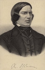 Retrato de Robert Schumann de German School