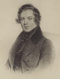 Retrato de Robert Schumann de German School