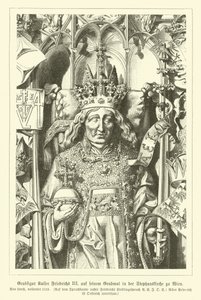 Retrato del Emperador del Sacro Imperio Romano Germánico Federico III, de su tumba en la Catedral de San Esteban, Viena de German School