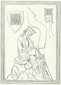 Retrato del poeta lírico alemán Walther von der Vogelweide del Codex Manesse