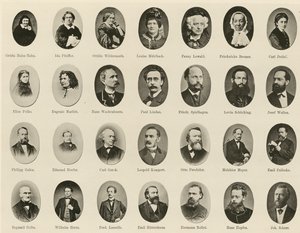 Retratos de alemanes famosos de Ritter vom Deutschen Geiste de German School