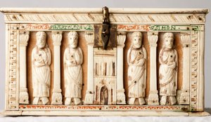 Relicario, Colonia, Alemania, c.1150 (madera y marfil) de German School