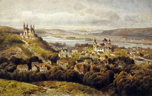 Remagen, Alemania (litografía en color) de German School