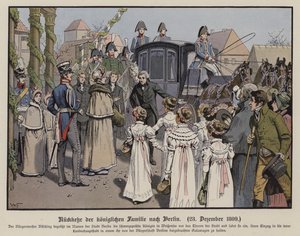 Regreso de la familia real prusiana a Berlín, 23 de diciembre de 1809