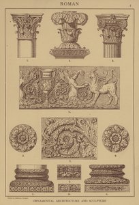 Romano, arquitectura ornamental y escultura de German School