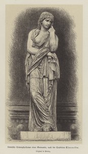 Estatua triunfal romana de una mujer germánica de German School