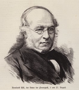 Rowland Hill, reformador británico del servicio postal e inventor del sello postal de German School