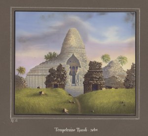 Ruina del Templo Tjandi-sebu, Pl.II de Topographischer und Naturwissenschaftlicher Atlas zur Reise durch Java, por Dr.Fr.Junghuhn, Magdeburgo 1845