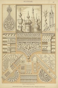 Ruso, adornos arquitectónicos y tallas de madera