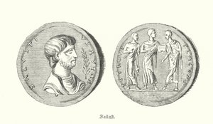 Sallustio, historiador y político romano (grabado)