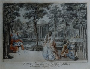 Escena de La flauta mágica de Wolfgang Amadeus Mozart de German School