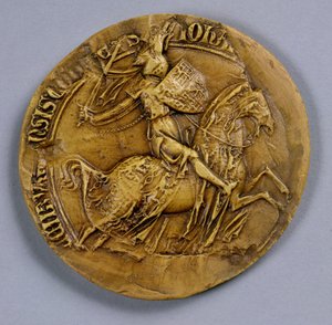 Sello de Juan I (1296-1346) de Luxemburgo, Rey de Bohemia de German School