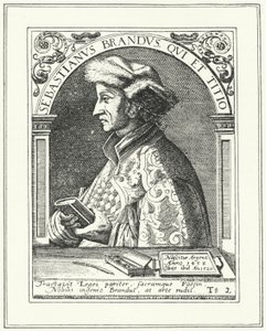 Sebastian Brant, humanista y satírico alemán (grabado) de German School