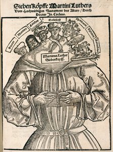 Martín Lutero de siete cabezas de German School