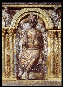 Santuario del Emperador Carlomagno (742-814), (detalle) de Enrique IV (1050-1106) 1215